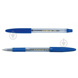 BuroMax Ручка шариковая , резиновый грип, синее чернило (BM.8100-01)