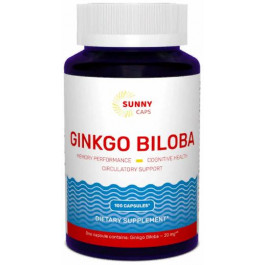 Sunny Caps Ginkgo Biloba 20 mg Гінкго білоба 100 капсул