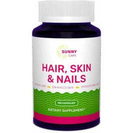 Sunny Caps Hair, Skin And Nails Complex Powerfull Комплекс шкіра, волосся, нігті 100 капсул