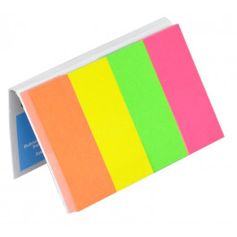 DONAU Закладки паперові з клейкою смужкою, 4 кольори. х50л., 20х50мм, неон, асорті (7576001PL)