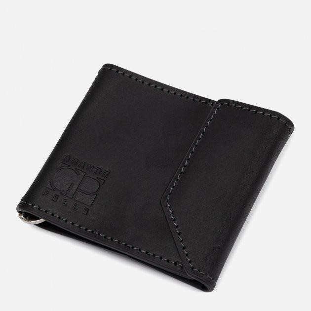 Grande Pelle Мужское кожаное портмоне  leather-11404 Черное - зображення 1