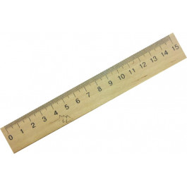 Мицар Линейка деревянная 15 см Шелкография (4820226920236)