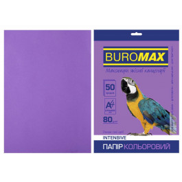 BuroMax А4, 80г/м2, INTENSIV, оранжевый, 50 листов (BM.2721350-11)