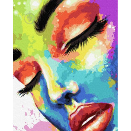 Brushme Premium Картина по номерам "Женщина в красках" (PGX37607) 40x50