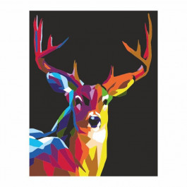 ROSA Картина за номерами  Rainbow deer 35x45 см (N0001351)