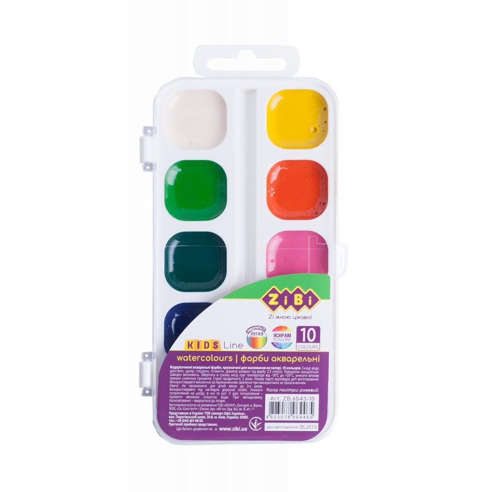 Zibi Краски акварельные для творчества, 6 цветов в коробке (ZB.6543-12) - зображення 1