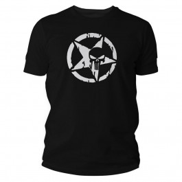 TigerWood Військова футболка  Punisher - чорна L