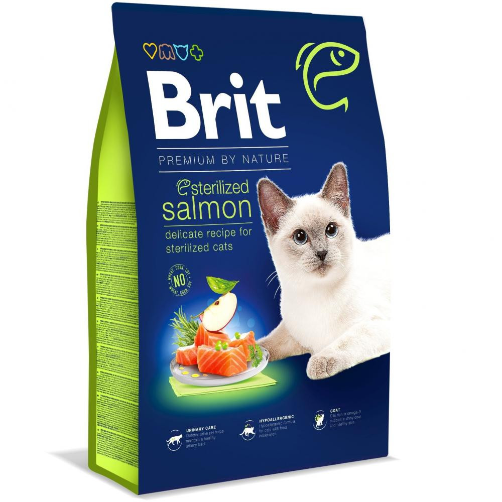 Brit Premium Cat Sterilized Salmon 8 кг (171872) - зображення 1