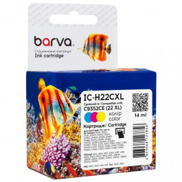 Barva Картридж HP 22XL (C9352CE) 14 мл, 3-х кольоровий CI-BAR-HP-C9352CE-C (IC-H22CXL)
