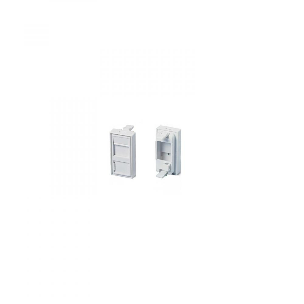 Premium Line Вставка 1xRJ-45 keystone модуль, 45х22,5, цвет белый (125154010) - зображення 1