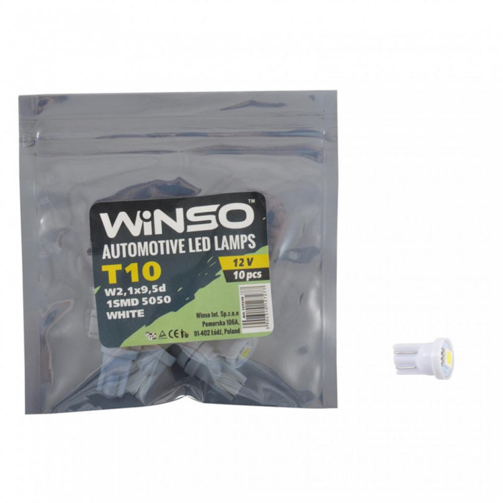 Winso T10 12V SMD5050 W2.1x9.5d 127270 [1 шт.] - зображення 1