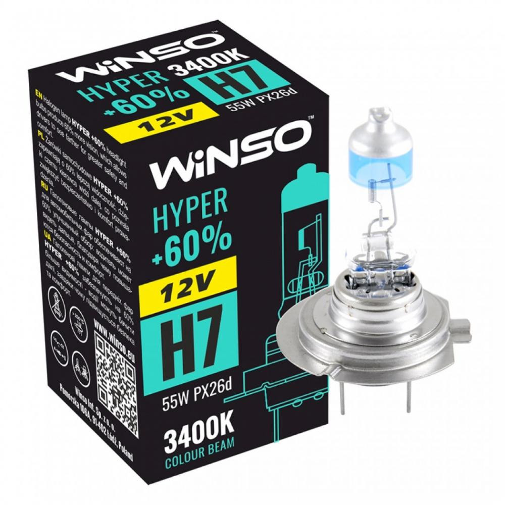 Winso Hyper +60% H7 55W 12V 712720 [1 шт.] - зображення 1