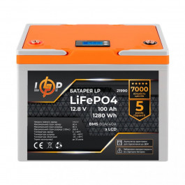 LogicPower LiFePO4 LCD 12V 12,8V - 100 Ah 1280Wh BMS 80A/40А (21990)