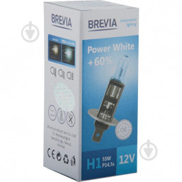 Brevia H1 12V 55W Power White +60% (12010PWC)
