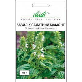 Професійне насіння Семена  базилик зеленый салатный Мамонт 0,5 г