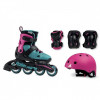 Rollerblade Microblade Cube G / размер 28-32 pink/emerald green (070623001A8 28-32) - зображення 1