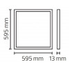 Horoz Electric Врізний арт світильник 600*600 SMD LED "CAPELLA-48" 48 W 6400K панель біла - зображення 2