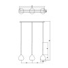 Zuma Line Подвесной светильник Libra (MD2128B-3R) - зображення 3