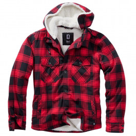 Brandit Куртка  Lumberjacket Hooded Red/Black XL