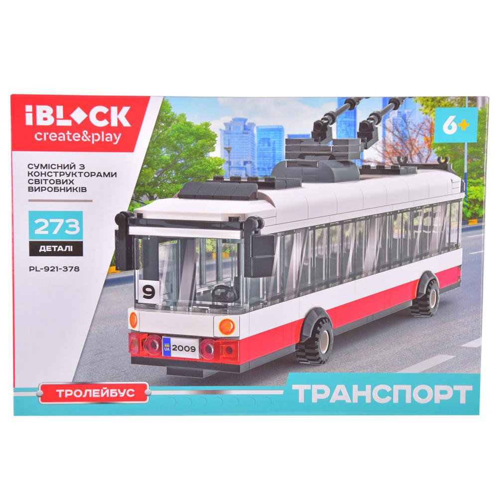 Iblock Тролейбус білий (PL-921-378) - зображення 1