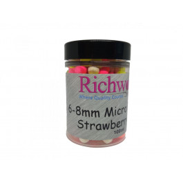 Richworth Бойлы Micro Pop-Ups / Strawberry Jam / 6-8mm 100ml