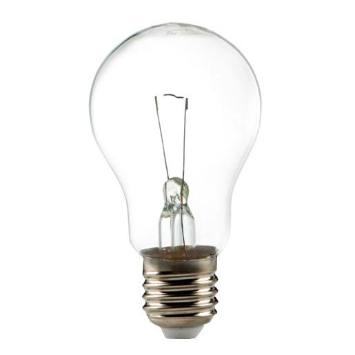 БЭЛЗ Лампа накаливания МО-24 60Вт E27 прозрачная (МО24-60-1) - зображення 1