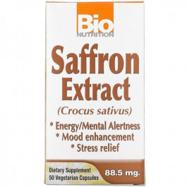 Bio Nutrition Экстракт шафрана, Saffron Extract, Bio Nutrition, 50 растительных капсул
