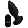 XR Brands Анальна пробка з вібрацією Ass Thumpers The Taper 10X Smooth Vibrating Anal Plug, чорна (84851803677 - зображення 1