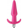 XR Brands Анальна пробка з вібрацією Frisky Smooth Anal Plug, рожева (848518035103) - зображення 1