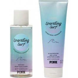 Victoria's Secret Набір косметики для догляду Victoria’ Pink Sparkling Surf Лосьйон для тіла 236 мл + Міст 250 мл (115