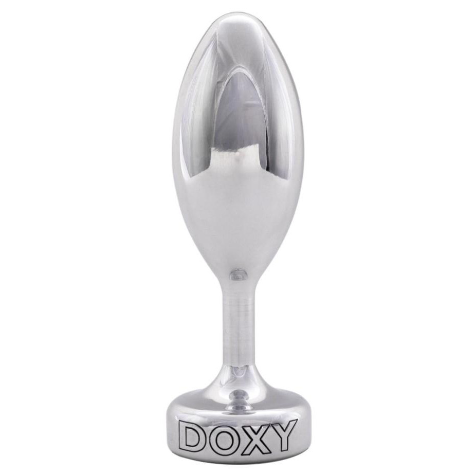 Doxy Анальна пробка  Smooth Butt Plug, срібна (7127589984774) - зображення 1