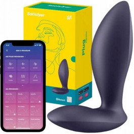   Satisfyer Анальна пробка з вібрацією  Power Plug, фіолетова (4061504003306)