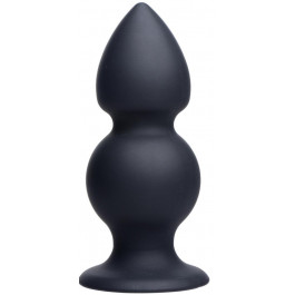 Tom of Finland Анальна пробка  Weighted Silicone Anal Plug, чорна (0848518023735)