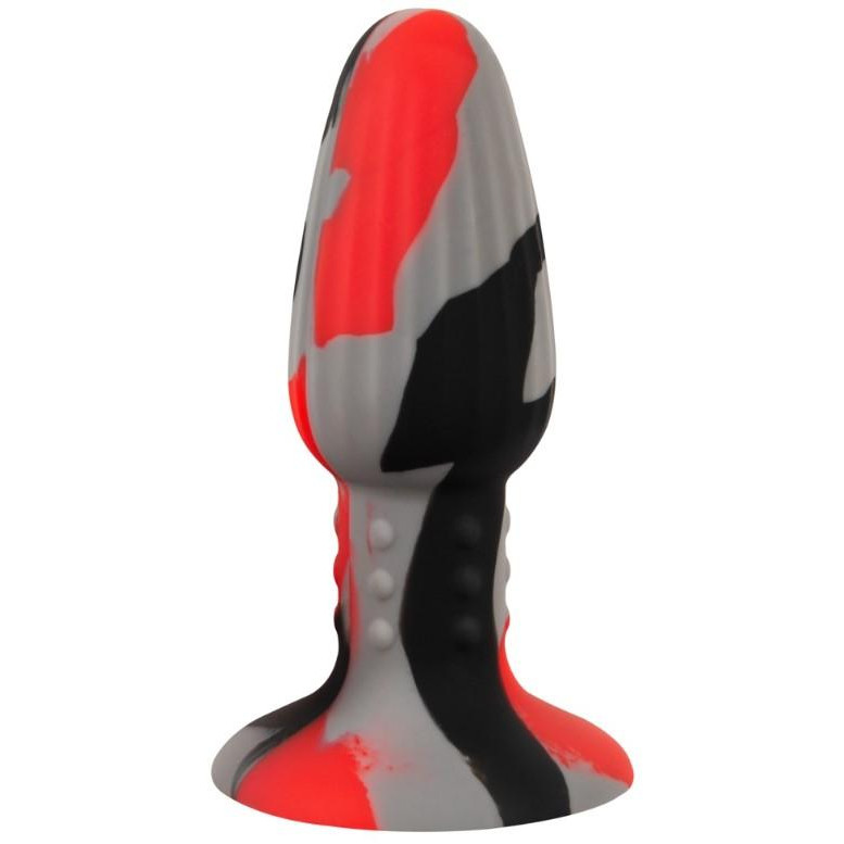 Orion Анальна пробка Anos Tricolour Butt Plug With Suction Cup, різнокольорова (4024144299829) - зображення 1