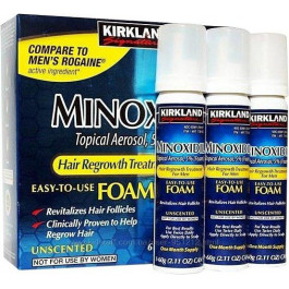 Kirkland Піна  Minoxidil 5% для росту волосся та бороди 3 флакона (ROZ6400229443)