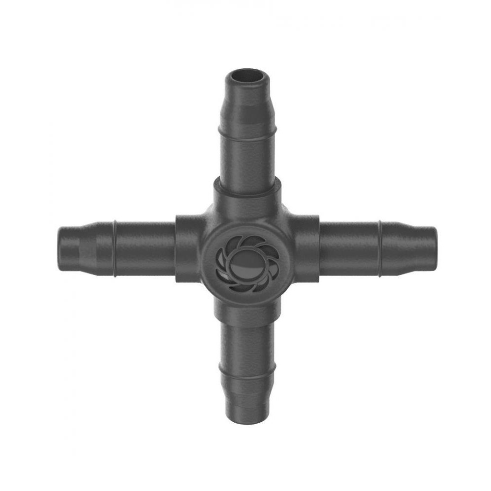 Gardena З'єднувач хрестоподібний  Micro-Drip-System для шлангів 4,6 мм, 10 шт (13214-20) - зображення 1