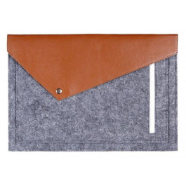 Gmakin Чехол-конверт для Macbook Air 13.3/Pro 13.3 фетр коричневый (GM12)