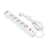 2E 5XSchuko 3G*1.5мм, 3*USB-A, 2м, white (2E-SP515M2USBWH) - зображення 1