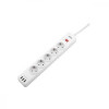 2E 5XSchuko 3G*1.5мм, 3*USB-A, 2м, white (2E-SP515M2USBWH) - зображення 3