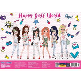 Cool For School Килимок для дитячої творчості  Girls A3 пластиковий (8) (160) CF69001-08