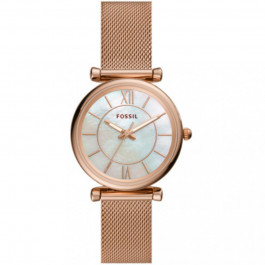 Fossil Carlie Three Hand Rose Gold Tone Stainless Steel (ES4918)