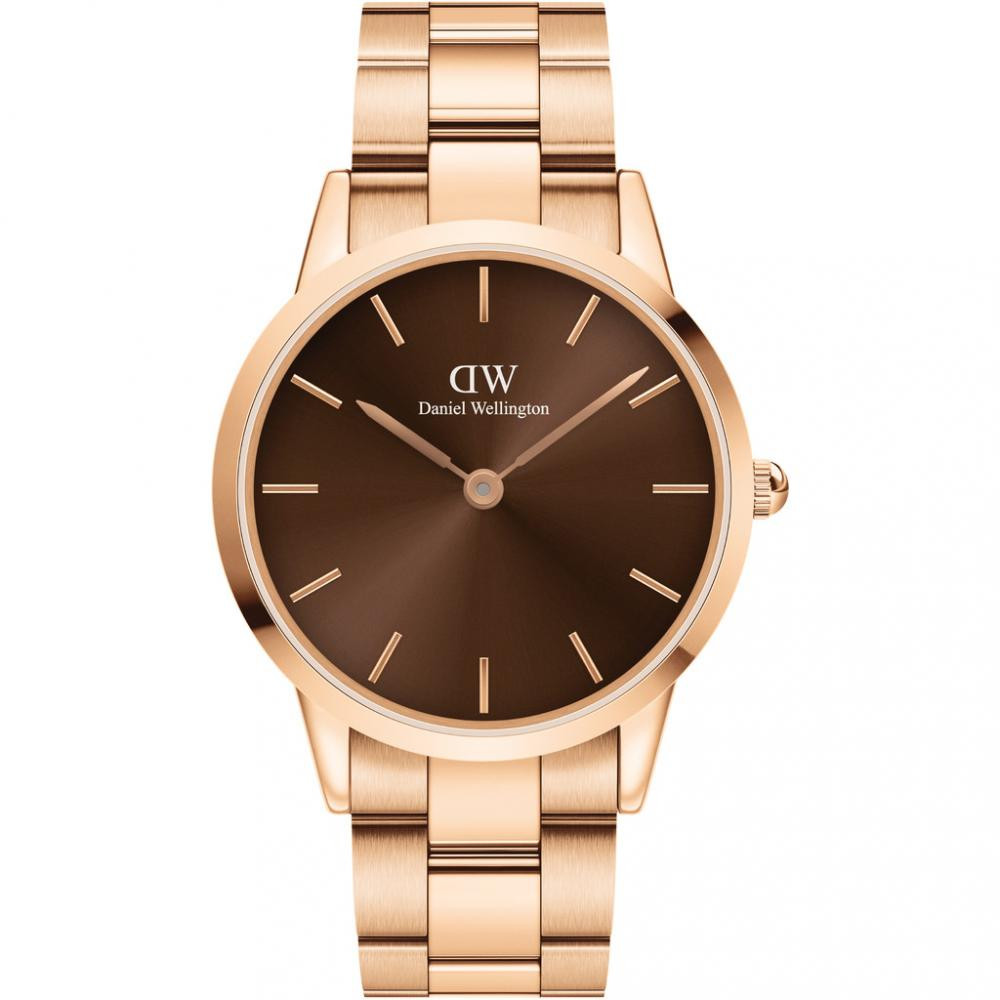 Daniel Wellington Iconic Link Amber 40mm RG Brown (DW00100460) - зображення 1