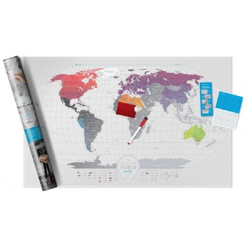 1dea.me Скретч-карта мира Travel Map AIR World (Eng) (4820191130418) - зображення 1