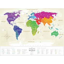 1dea.me Скретч-карта мира Gold World укр (4820191130012)
