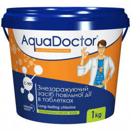 AquaDOCTOR Дезінфікуючий засіб Хлор тривалої дії в таблетках 1 кг c-90t