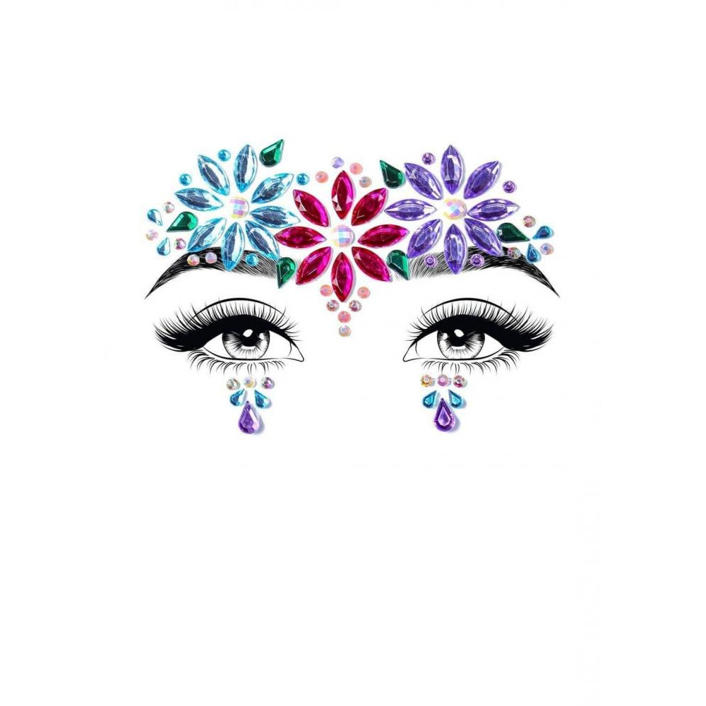 Leg Avenue Dahlia face jewels sticker O/S (LA0231S) - зображення 1