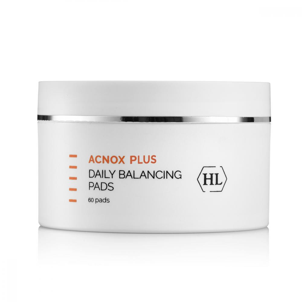 Holy Land Cosmetics Балансуючі спонжі для обличчя - ACNOX PLUS Daily Balancing Pads, 60 шт - зображення 1