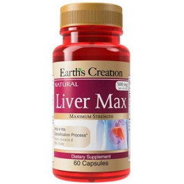 Earth's Creation Liver Max 60 Добавка для покращення стану печінки 60 капсул