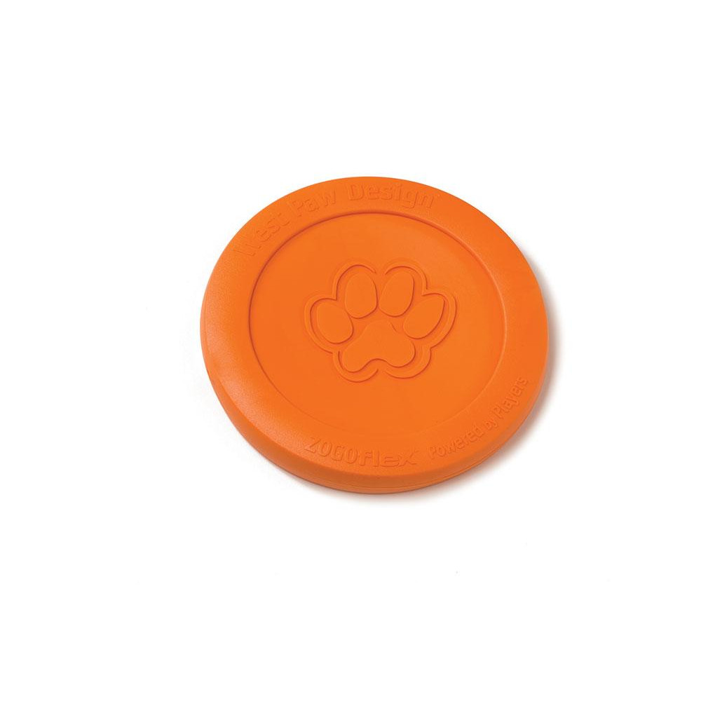 West Paw Игрушка для собак Zisc Large Tangerine/Зиск фрисби (оранжевая) 22 см (747473621362) - зображення 1