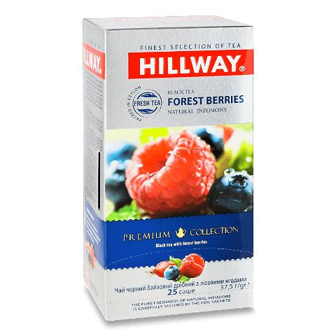 Hillway Чай черный с лесными ягодами пакетированный 25шт 37.5г (8886300990232) - зображення 1